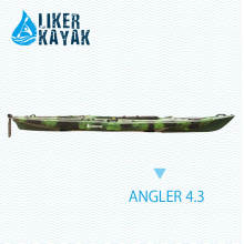 4.3m Kayak de la pesca con pedales Control del reposapiés, asiento y carro 2in1, motor disponible